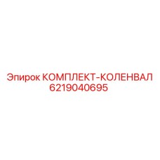 6219040695 КОМПЛЕКТ-КОЛЕНВАЛ Epiroc