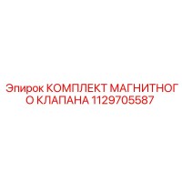 1129705587 КОМПЛЕКТ МАГНИТНОГО КЛАПАНА Epiroc