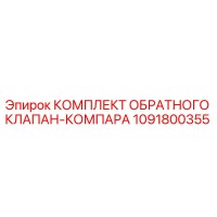 1091800355 КОМПЛЕКТ ОБРАТНОГО КЛАПАН-КОМПАРА Epiroc