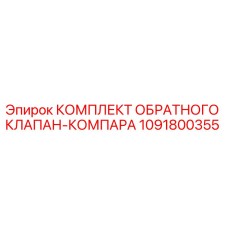 1091800355 КОМПЛЕКТ ОБРАТНОГО КЛАПАН-КОМПАРА Epiroc