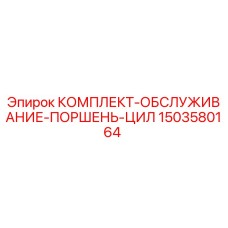 1503580164 КОМПЛЕКТ ОБСЛУЖИВАНИЯ ПОРШЕНЬ ЦИЛИНДРА Epiroc