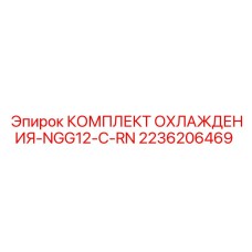 2236206469 КОМПЛЕКТ ОХЛАЖДЕНИЯ-NGG12-C-RN Epiroc
