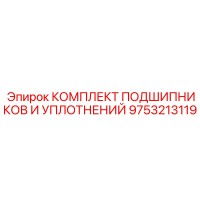 9753213119 КОМПЛЕКТ ПОДШИПНИКОВ И УПЛОТНЕНИЙ Epiroc