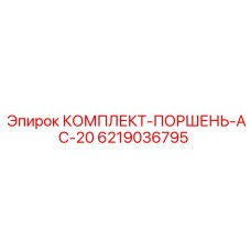 6219036795 КОМПЛЕКТ-ПОРШЕНЬ-AC-20 Epiroc