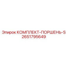2651795649 КОМПЛЕКТ-ПОРШЕНЬ-S Epiroc