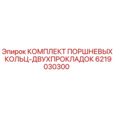 6219030300 КОМПЛЕКТ ПОРШНЕВЫХ КОЛЬЦ-ДВУХПРОКЛАДОК Epiroc