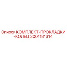 Фото комплекта прокладки колец 3001181314 от Epiroc
