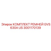 3001170139 КОМПЛЕКТ РЕМНЕЙ GVS 630A US Epiroc