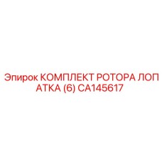CA145617 КОМПЛЕКТ РОТОРА ЛОПАТКА (6) (Epiroc)