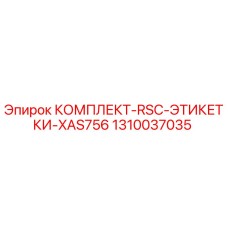 1310037035 КОМПЛЕКТ-RSC-ЭТИКЕТКИ-XAS756 Epiroc