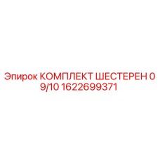 1622699371 КОМПЛЕКТ ШЕСТЕРЕН 09/10 Epiroc
