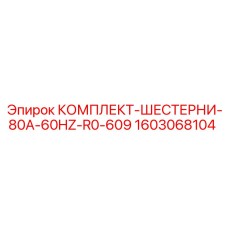 1603068104 КОМПЛЕКТ-ШЕСТЕРНИ-80A-60HZ-R0-609 Epiroc