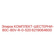 6219064600 КОМПЛЕКТ-ШЕСТЕРНИ-80C-80V-R-0-520 Epiroc