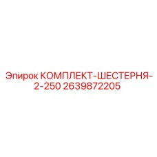 2639872205 КОМПЛЕКТ-ШЕСТЕРНЯ-2-250 Epiroc