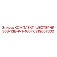 6219067800 КОМПЛЕКТ-ШЕСТЕРНЯ-30В-13Б-Р-1-1667 Epiroc