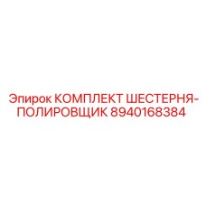 8940168384 КОМПЛЕКТ ШЕСТЕРНЯ-ПОЛИРОВЩИК Epiroc