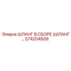 574204509 ШЛАНГ В СБОРЕ (ШЛАНГ…) Epiroc