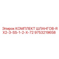 9753219658 КОМПЛЕКТ ШЛАНГОВ-RX2-3-SS-1-2-X-72 Epiroc