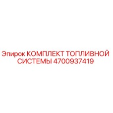 4700937419 КОМПЛЕКТ ТОПЛИВНОЙ СИСТЕМЫ Epiroc