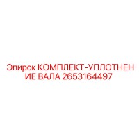 2653164497 КОМПЛЕКТ-УПЛОТНЕНИЕ ВАЛА Epiroc