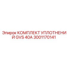 3001170141 КОМПЛЕКТ УПЛОТНЕНИЙ GVS 40A Epiroc