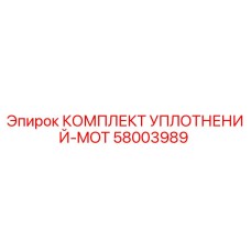 58003989 КОМПЛЕКТ УПЛОТНЕНИЙ-MOT Epiroc