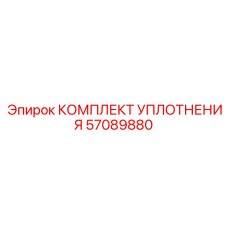57089880 КОМПЛЕКТ УПЛОТНЕНИЯ Epiroc