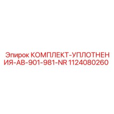 1124080260 КОМПЛЕКТ УПЛОТНЕНИЯ AB-901-981-NR Epiroc