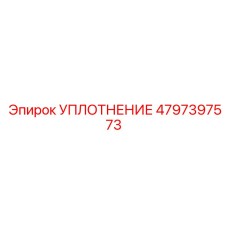4797397573 УПЛОТНЕНИЕ Epiroc