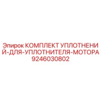 9246030802 КОМПЛЕКТ УПЛОТНЕНИЙ ДЛЯ УПЛОТНИТЕЛЯ МОТОРА Epiroc