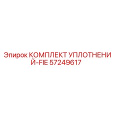 57249617 КОМПЛЕКТ УПЛОТНЕНИЙ-FIE Epiroc