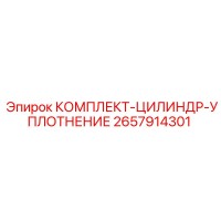 2657914301 КОМПЛЕКТ-ЦИЛИНДР-УПЛОТНЕНИЕ Epiroc
