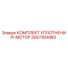2657304982 КОМПЛЕКТ УПЛОТНЕНИЙ-МОТОР Epiroc