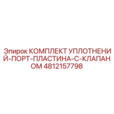 4812157798 КОМПЛЕКТ УПЛОТНЕНИЙ-ПОРТ-ПЛАСТИНА-С-КЛАПАНОМ (Epiroc)