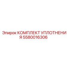 Фото уплотнений Epiroc артикул 5580016306