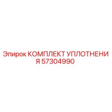 57304990 КОМПЛЕКТ УПЛОТНЕНИЯ Epiroc