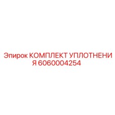 6060004254 КОМПЛЕКТ УПЛОТНЕНИЯ Epiroc
