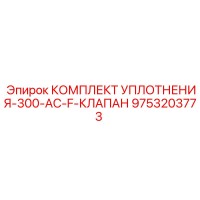 9753203773 КОМПЛЕКТ УПЛОТНЕНИЯ-300-AC-F-КЛАПАН Epiroc