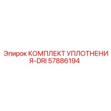 57886194 КОМПЛЕКТ УПЛОТНЕНИЯ-DRI Epiroc