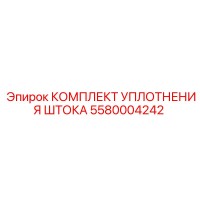 5580004242 КОМПЛЕКТ УПЛОТНЕНИЯ ШТОКА Epiroc