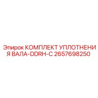 2657698250 КОМПЛЕКТ УПЛОТНЕНИЯ ВАЛА-DDRH-C Epiroc