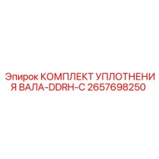 2657698250 КОМПЛЕКТ УПЛОТНЕНИЯ ВАЛА-DDRH-C Epiroc