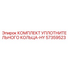 57359523 КОМПЛЕКТ УПЛОТНИТЕЛЬНОГО КОЛЬЦА-HY Epiroc
