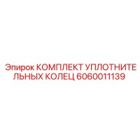 6060011139 КОМПЛЕКТ УПЛОТНИТЕЛЬНЫХ КОЛЕЦ Epiroc