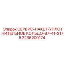 2236200174 СЕРВИС-ПАКЕТ-УПЛОТНИТЕЛЬНОЕ КОЛЬЦО-B7-41-2175 Epiroc