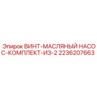 2236207663 ВИНТ-МАСЛЯНЫЙ НАСОС-КОМПЛЕКТ-ИЗ-2 Epiroc