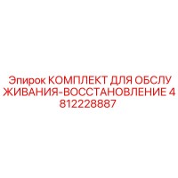 4812228887 КОМПЛЕКТ ДЛЯ ОБСЛУЖИВАНИЯ-ВОССТАНОВЛЕНИЕ Epiroc
