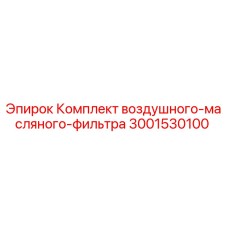 Комплект воздушного-масляного-фильтра 3001530100 Эпирок