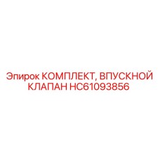 HC61093856 КОМПЛЕКТ ВПУСКНОГО КЛАПАНА Epiroc