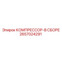 2657024291 КОМПРЕССОР-В СБОРЕ Epiroc